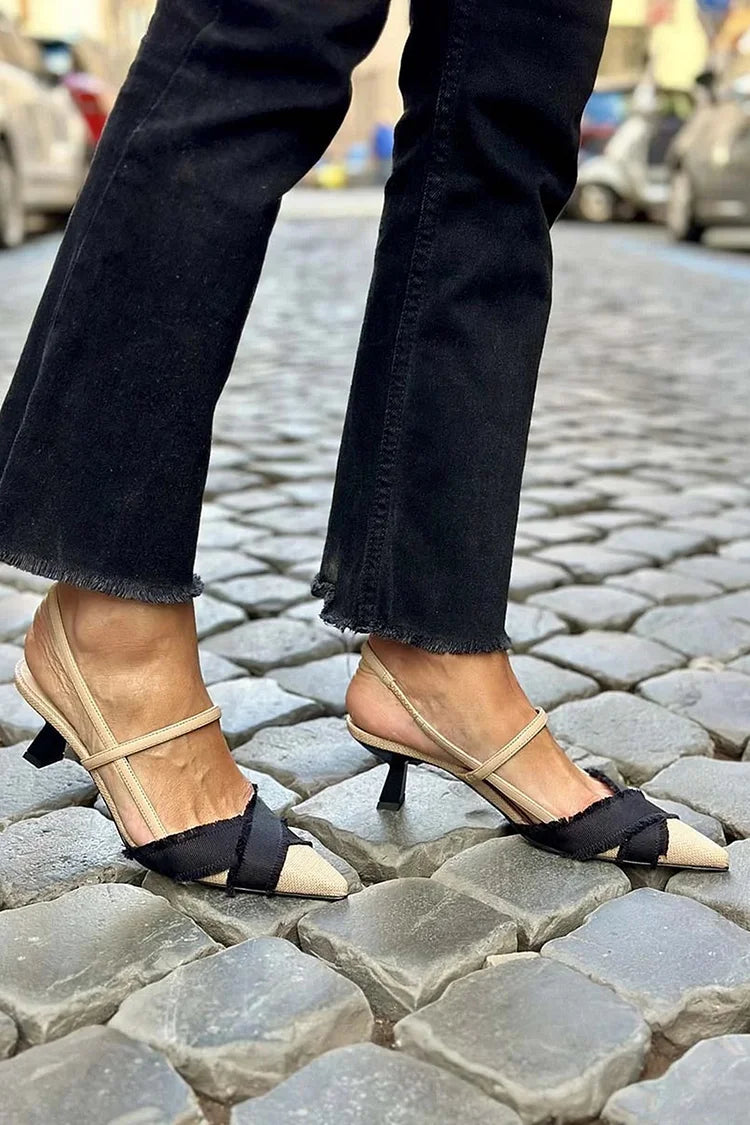 LUCREZIA | Decolleté Slingback Élégante per un Stile Sophistiqué