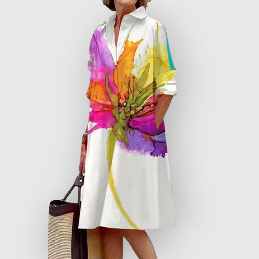 Scarlett | Vestito bianco a fiori