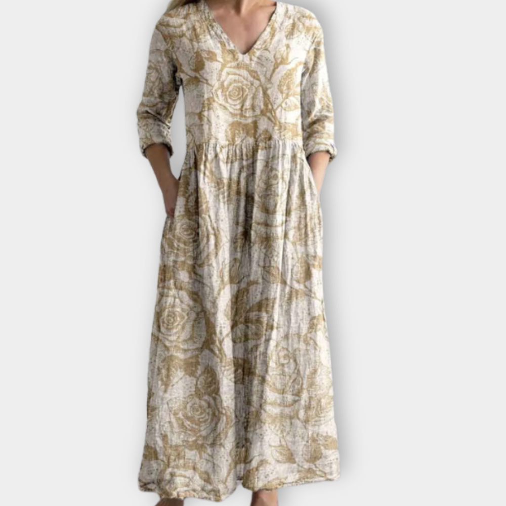 Unda | Abito Maxy Boho in morbido tessuto premium