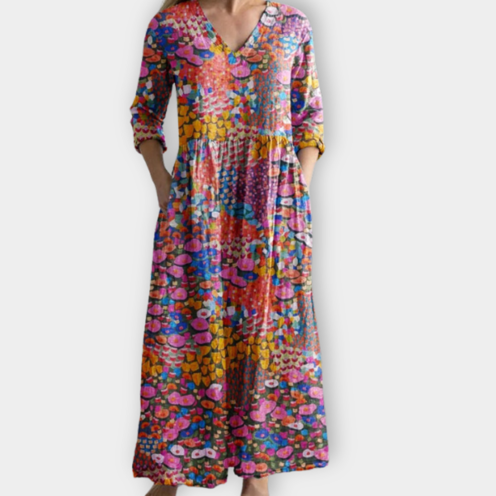 Prisanda | Abito Maxy Boho in morbido tessuto premium