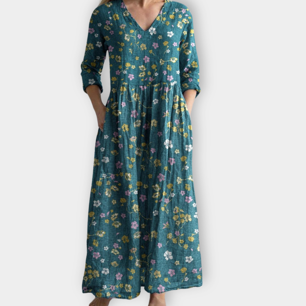 Zinnia | Abito Maxy Boho in morbido tessuto premium