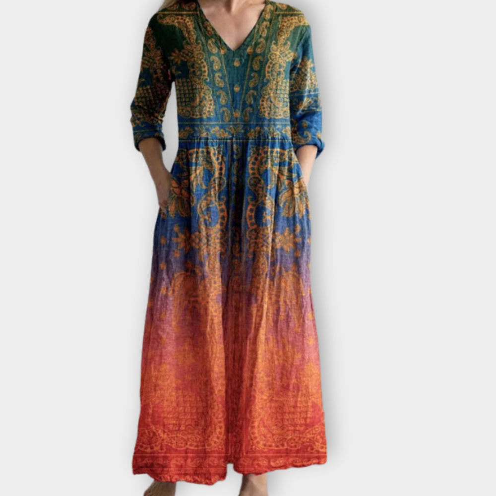 Demetria | Maxibito Boho in morbido tessuto premium