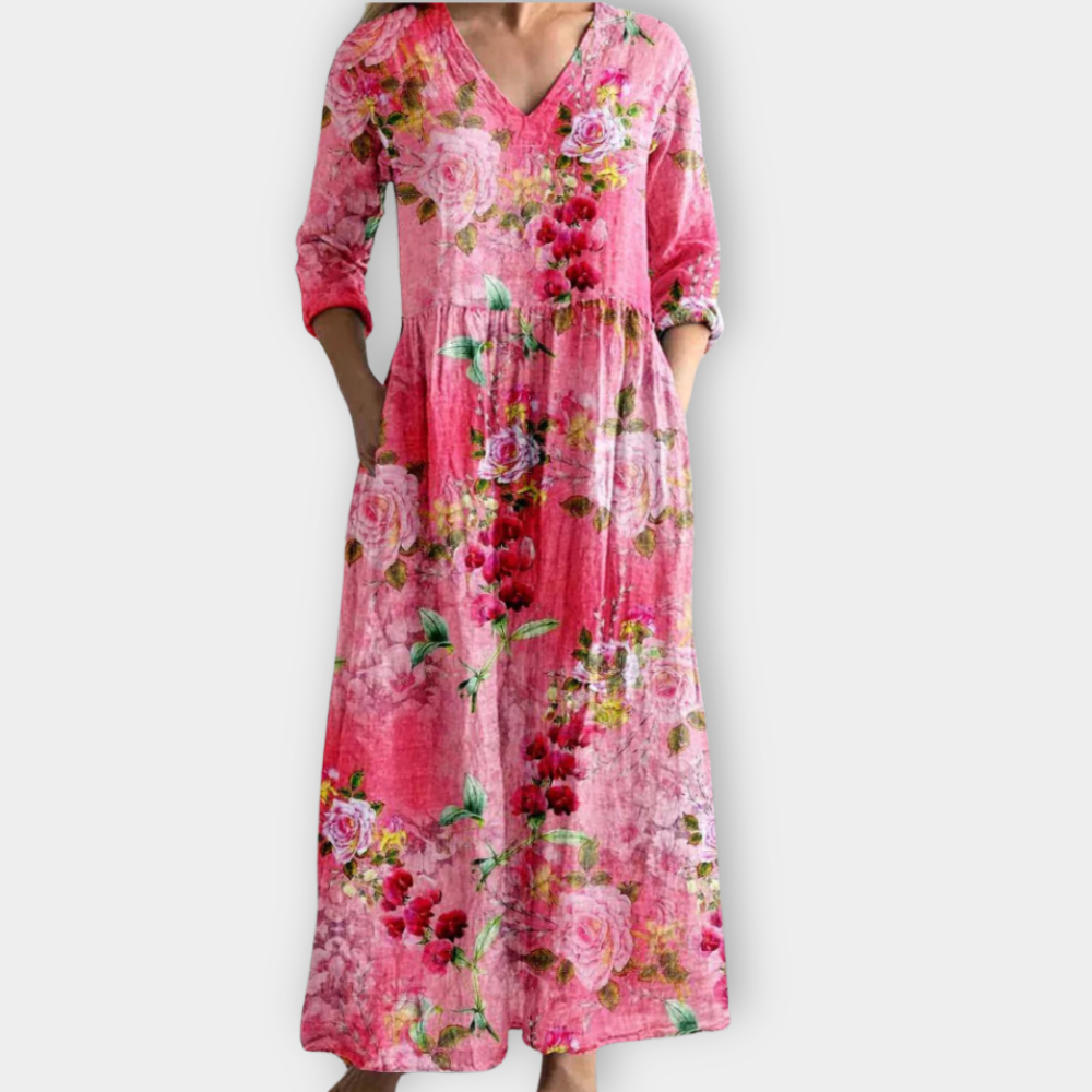 Ysora | Abito Maxy Boho in morbido tessuto premium