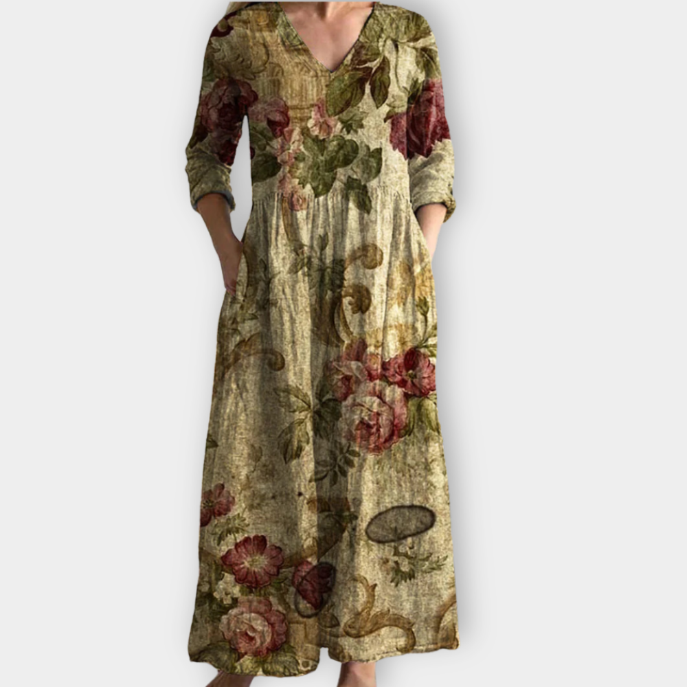 Quassia | Abito Maxy Boho in morbido tessuto premium
