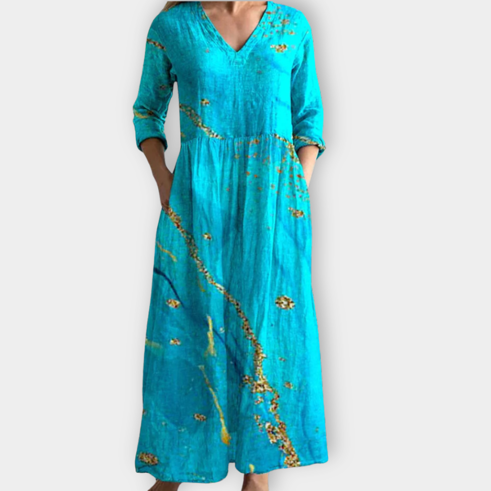 Veltrud | Abito Maxy Boho in morbido tessuto premium