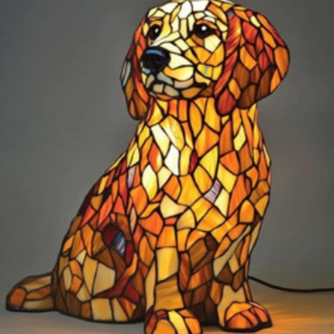 Loulou | Lampada per cani Magisk in vetro colorato