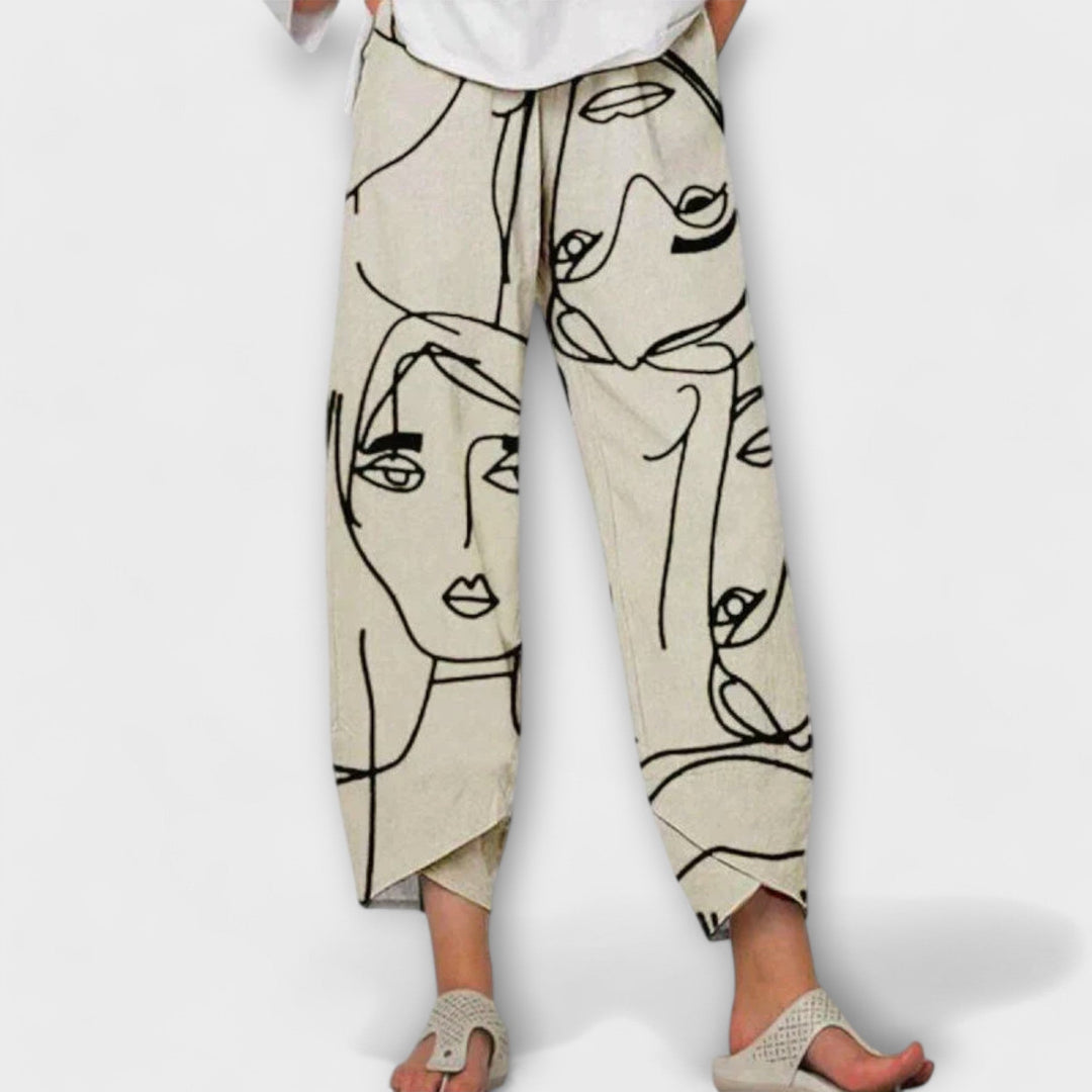 Nathalie - Pantaloni in Lino