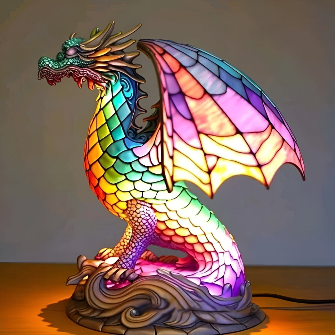 Ignis | Lampada drago Magisk in vetro colorato