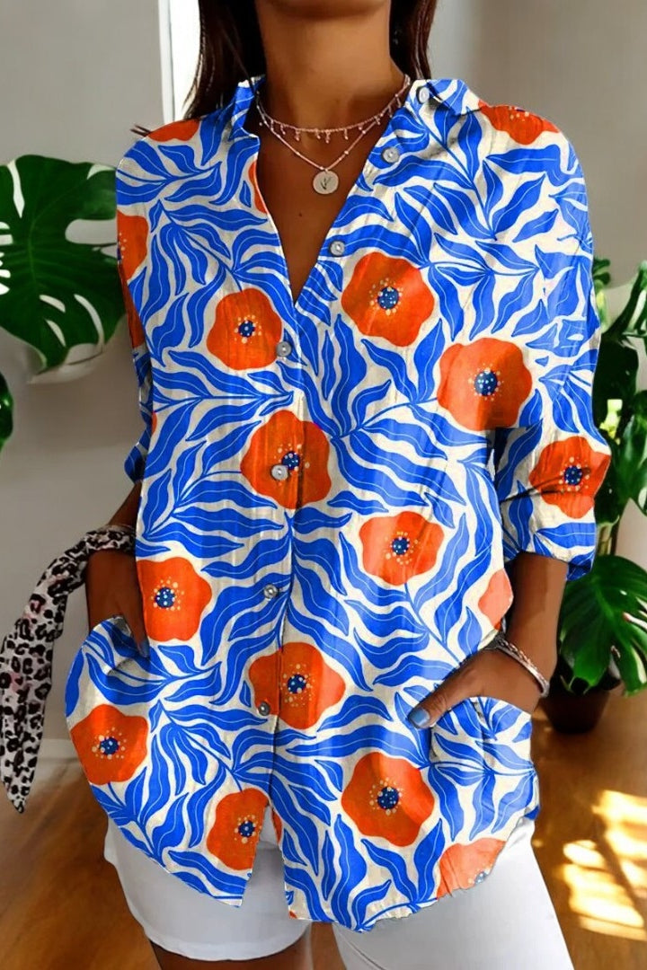 Bold Bloom – Blusa Floreale