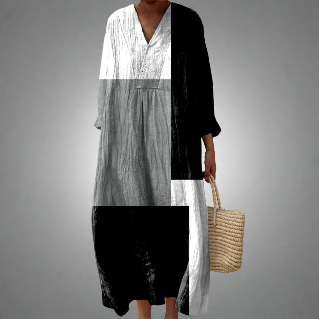 Colette™ | Abito Maxibandiera Astratto