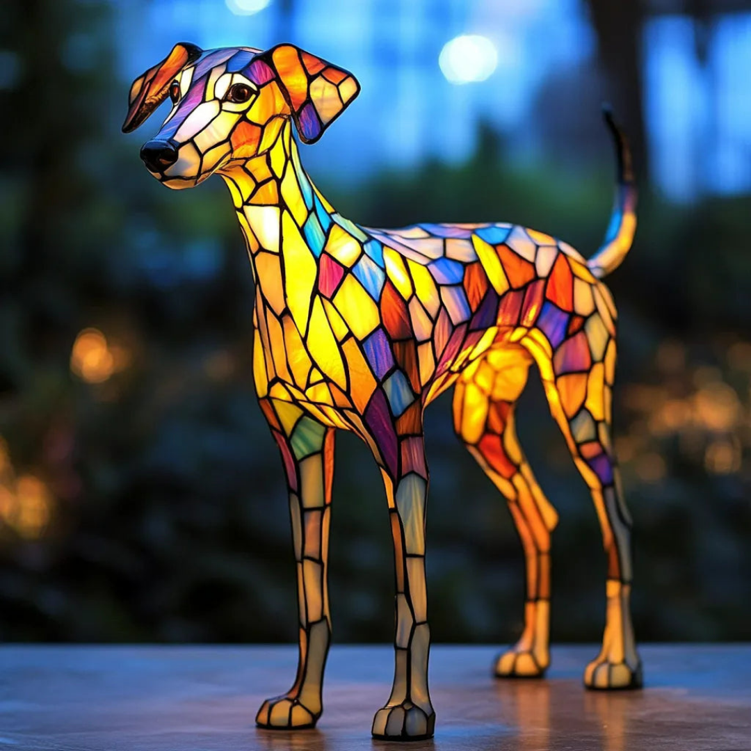 Lampada Whippet in Vetro Fuso