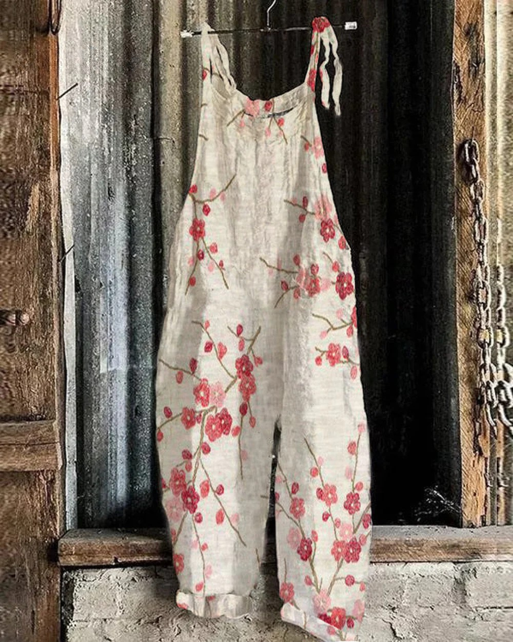 Solea | Gi jumpsuit artigianale leggero con fiori di ciliegio