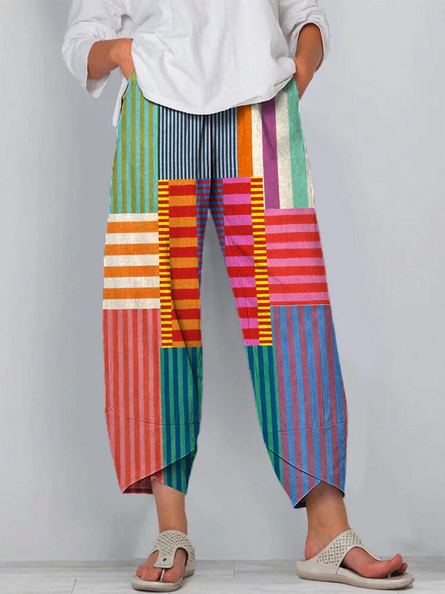 Margaret | Pantalone Stampato Relaxed