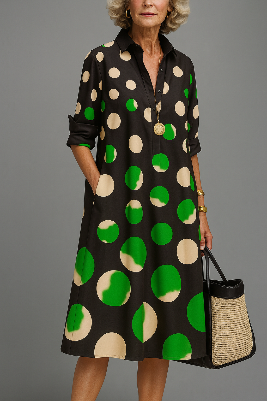 Daniela - Abito Midi Luxe per Eleganza Senza Sforzo