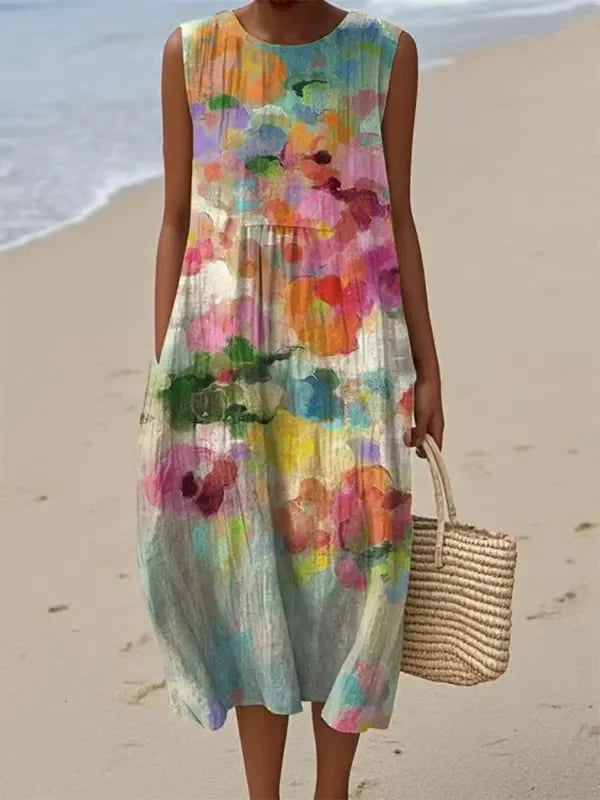 Mirte™ - Abito midi multicolore versatile