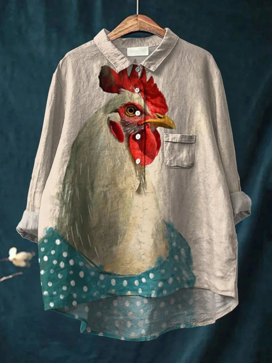 Maglietta Artistica di Pollo | Maglietta Animale