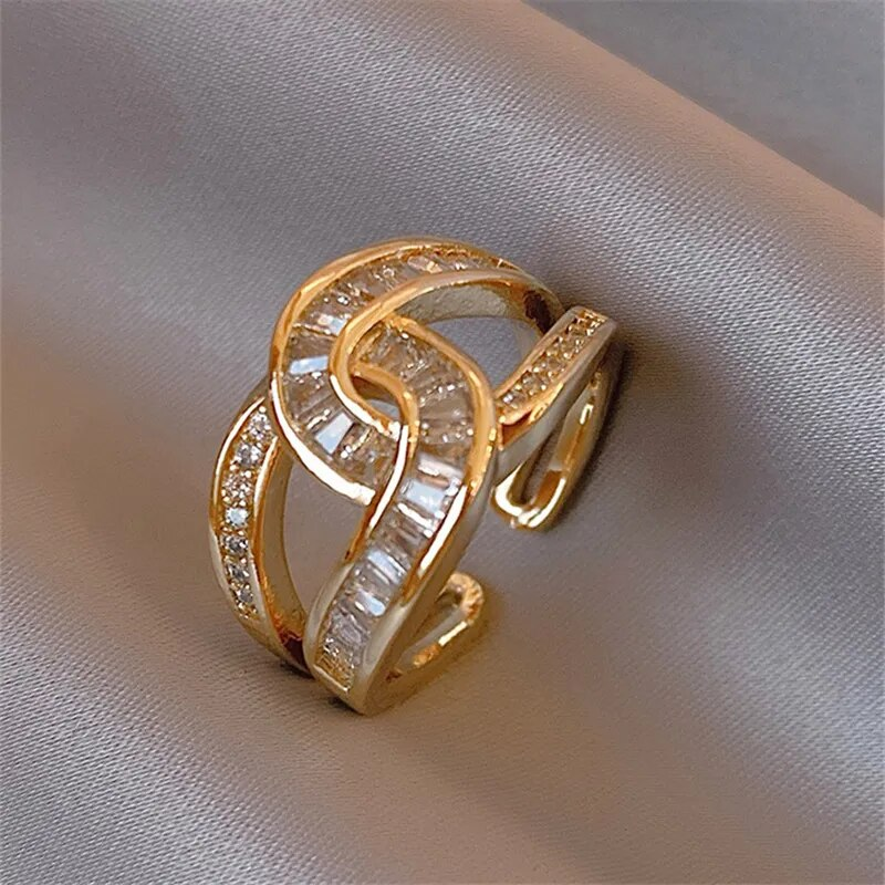Unità - Anello Regolabile Elegante Annodato