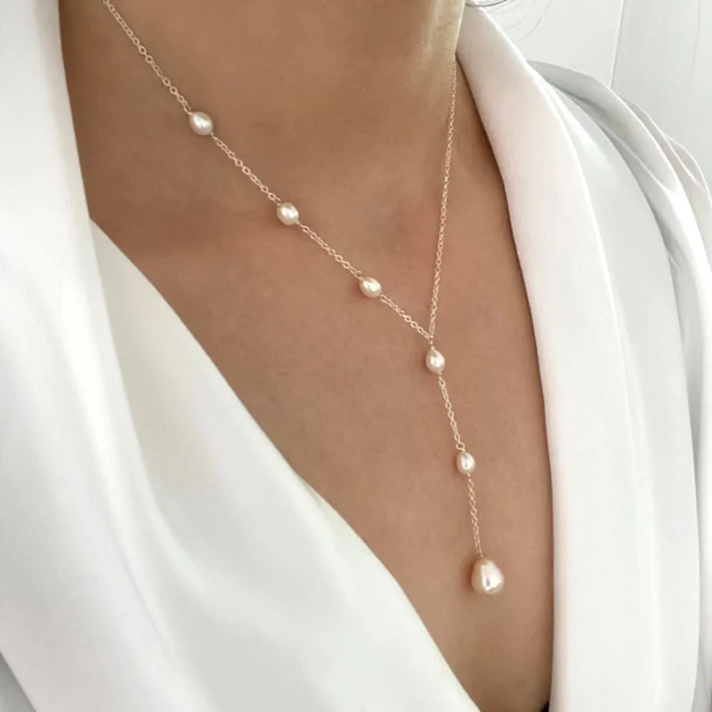 Collana con Pendente e Perline Vintage
