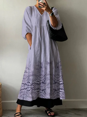 Abito Elegante con Stampa