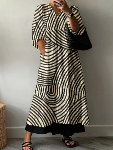 Abito Elegante con Stampa