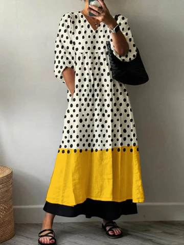 Abito Elegante con Stampa