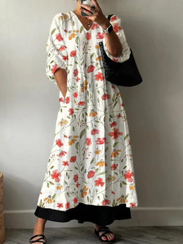 Abito Elegante con Stampa