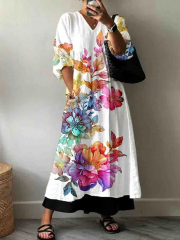 Abito Elegante con Stampa