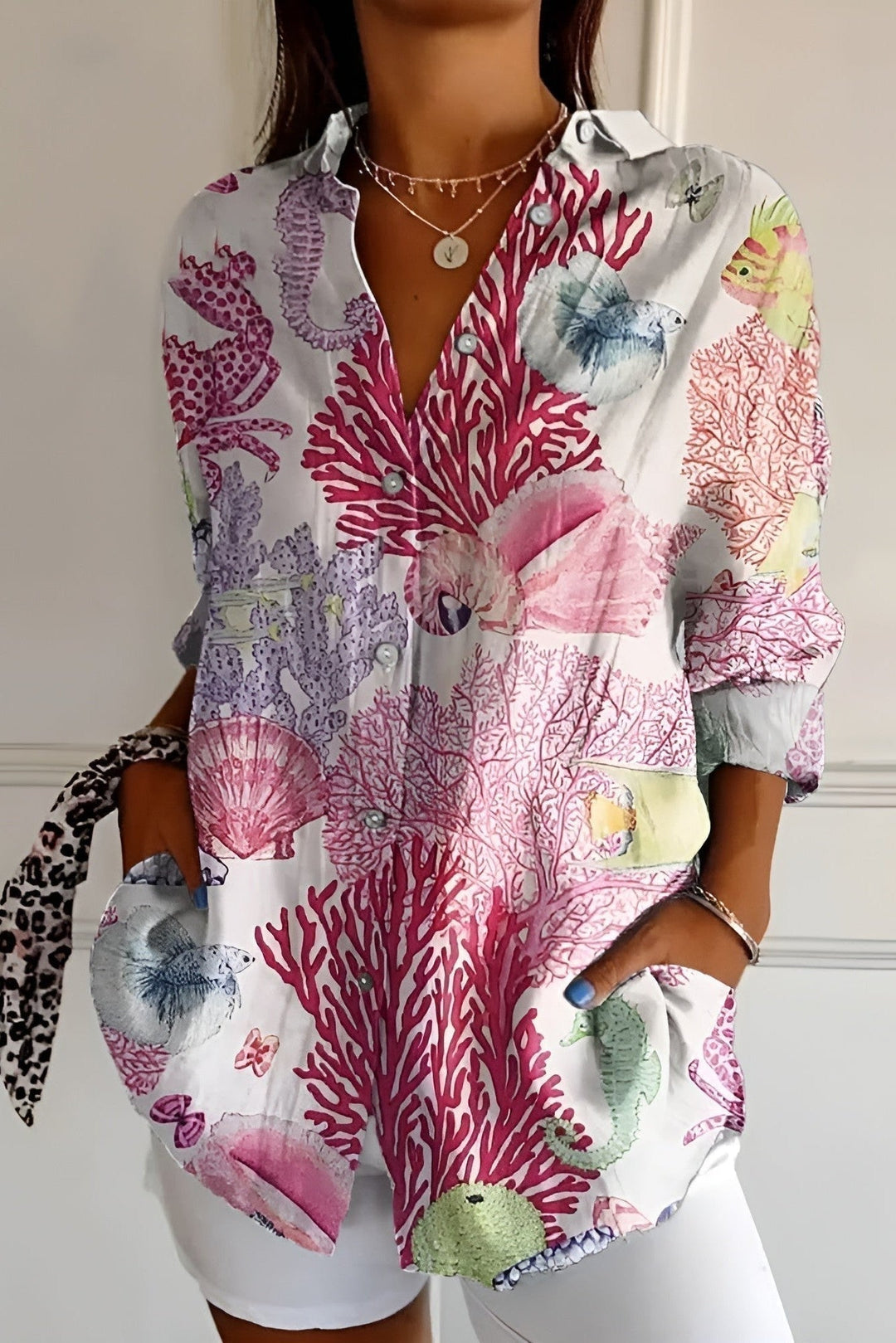 Coral Reef – Blusa Floreale