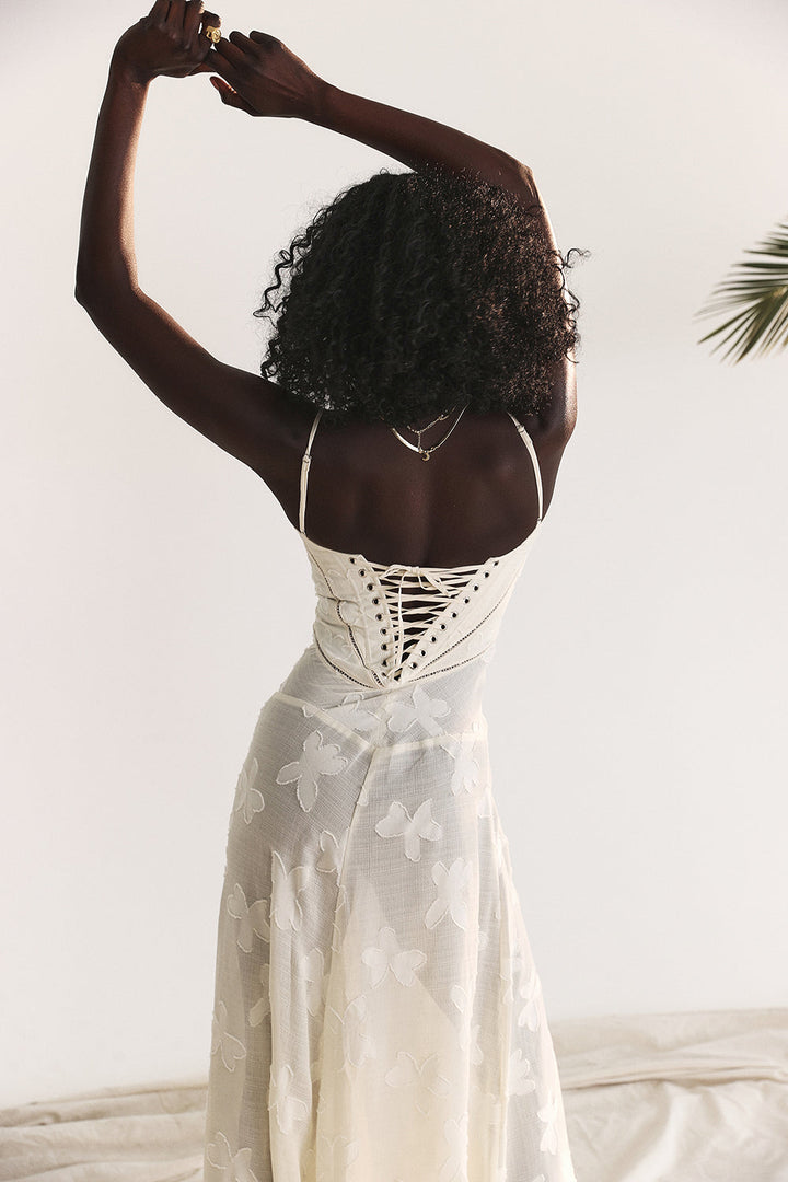 Paulette™ - Elegante abito lungo con corsetto