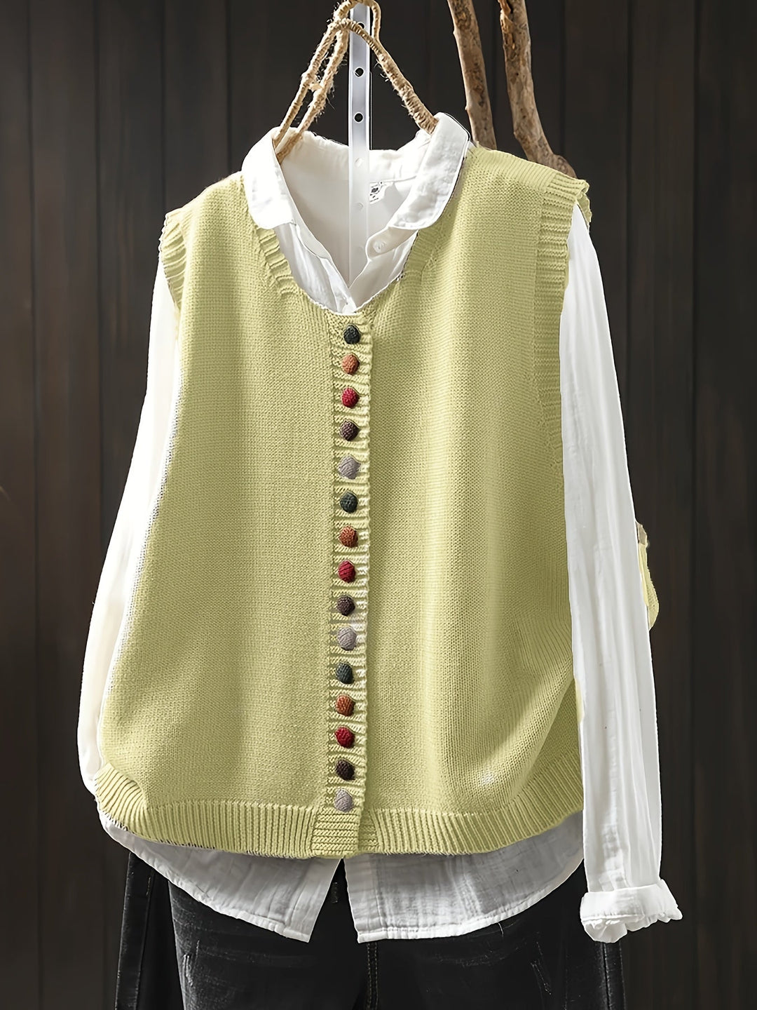 Sofia™ | Gilet Senza Maniche In Maglia