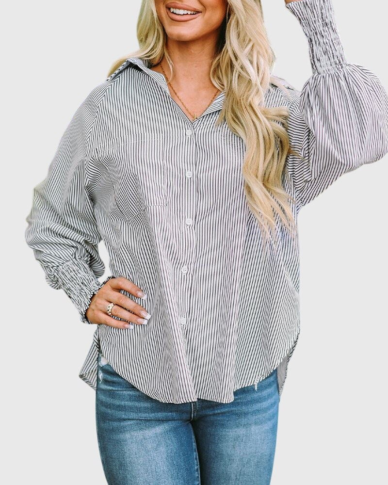 Blaine - Camicia a Strisce Oversize