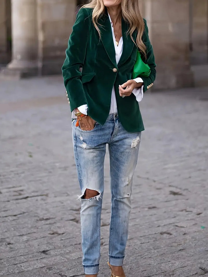 Savannah™ - Blazer Elegante in Velluto