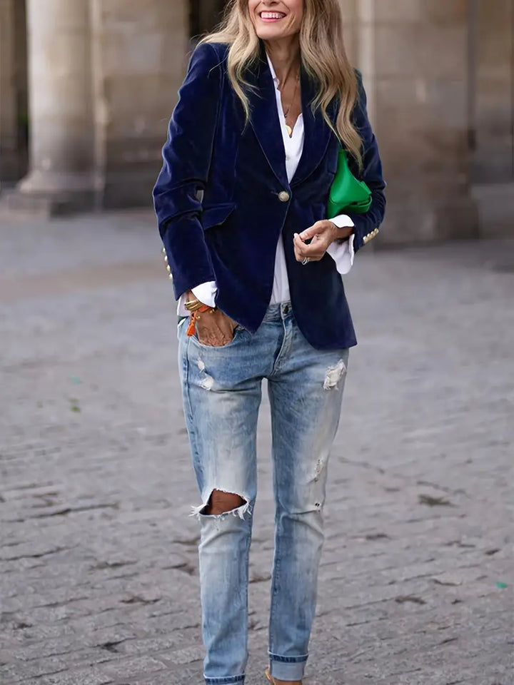 Savannah™ - Blazer Elegante in Velluto