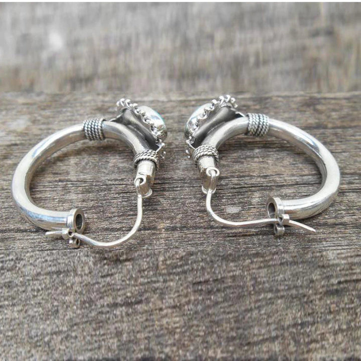 Orecchini retro chic turchesi