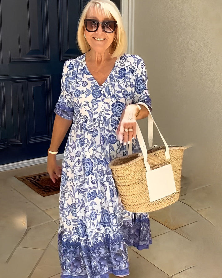 Aminta – Abito Midi Boho Stampato