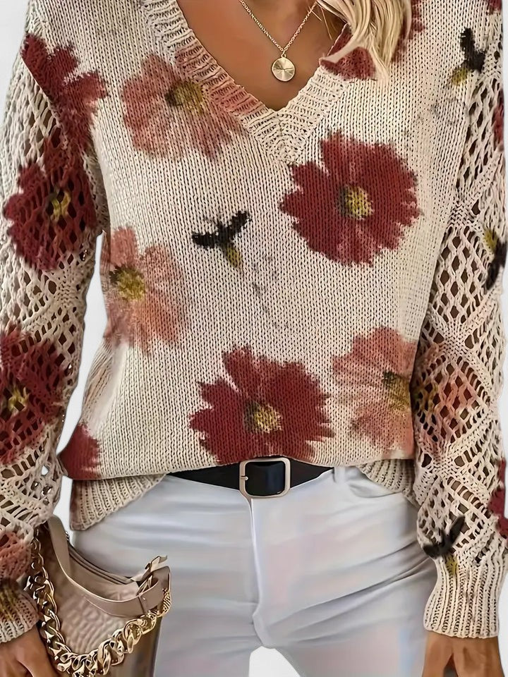 Kaiti | Elegante Maglione Floreale