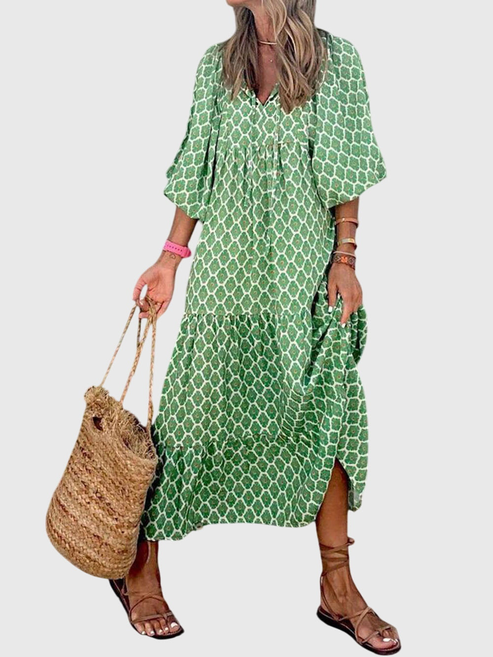 Dawn - Elegante maxi dress largo