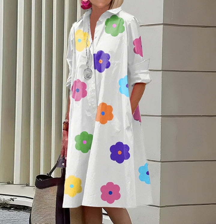 Anwen – Abito Midi Boho Stampato