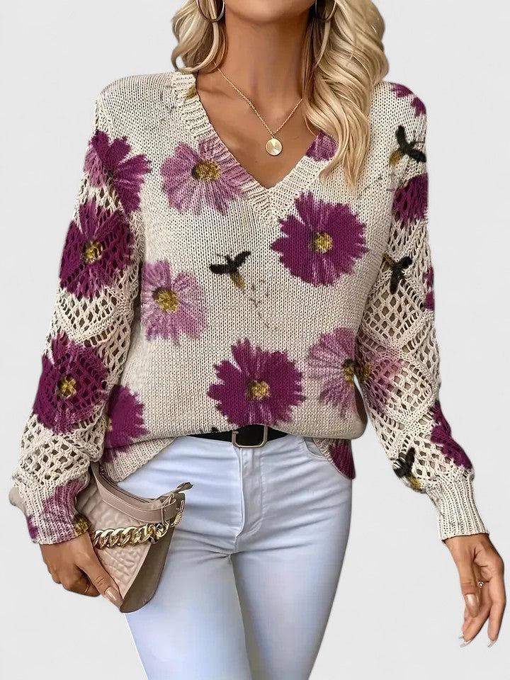 Kaiti | Elegante Maglione Floreale