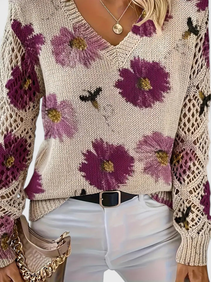Kaiti | Elegante Maglione Floreale