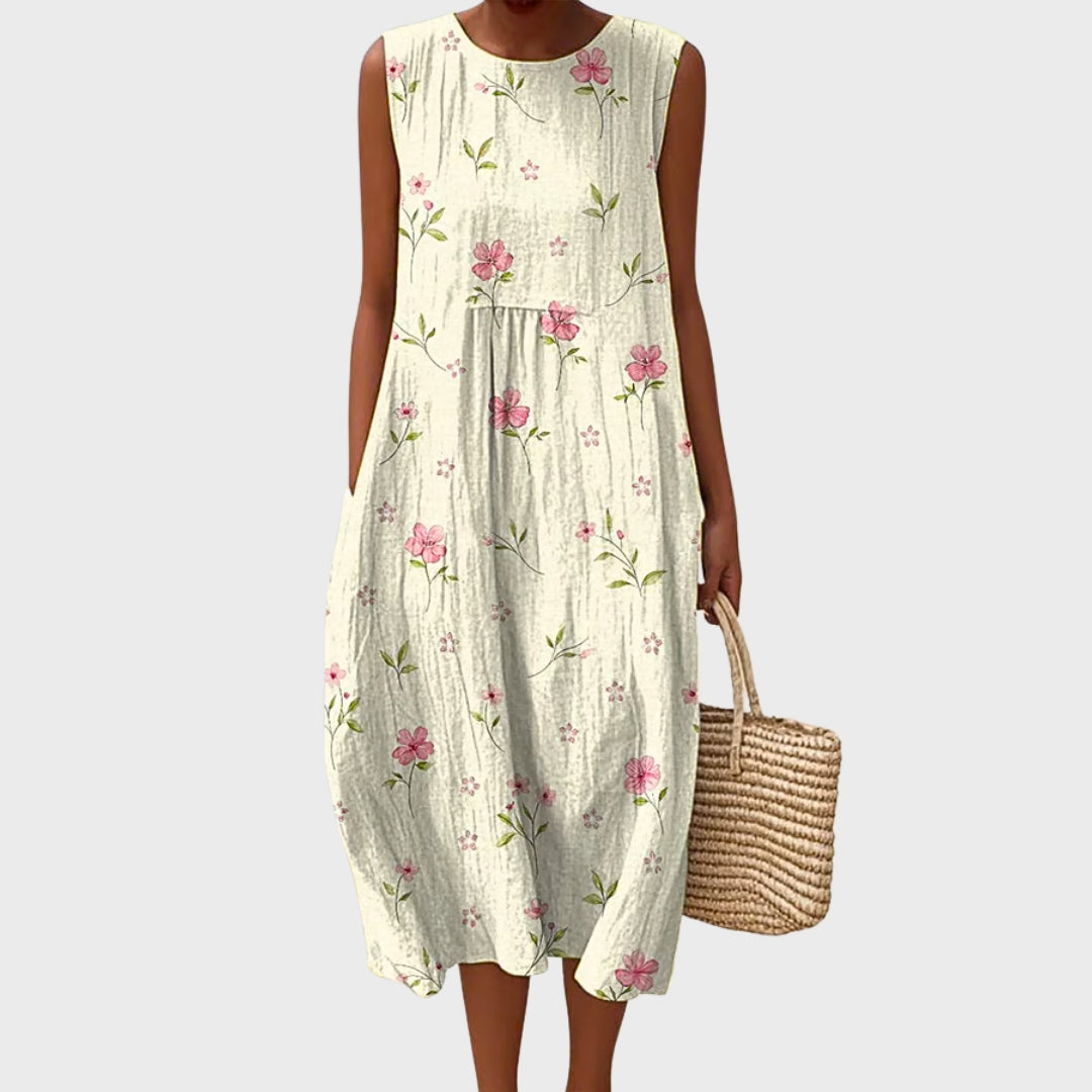 Leah | Abito Floreale in Cotone