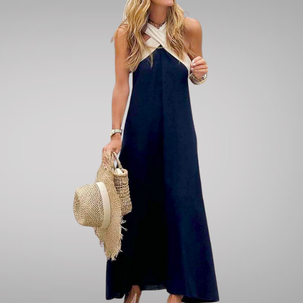 Eliza | Abito Elegante Senza Schiena con Stile Incrociato