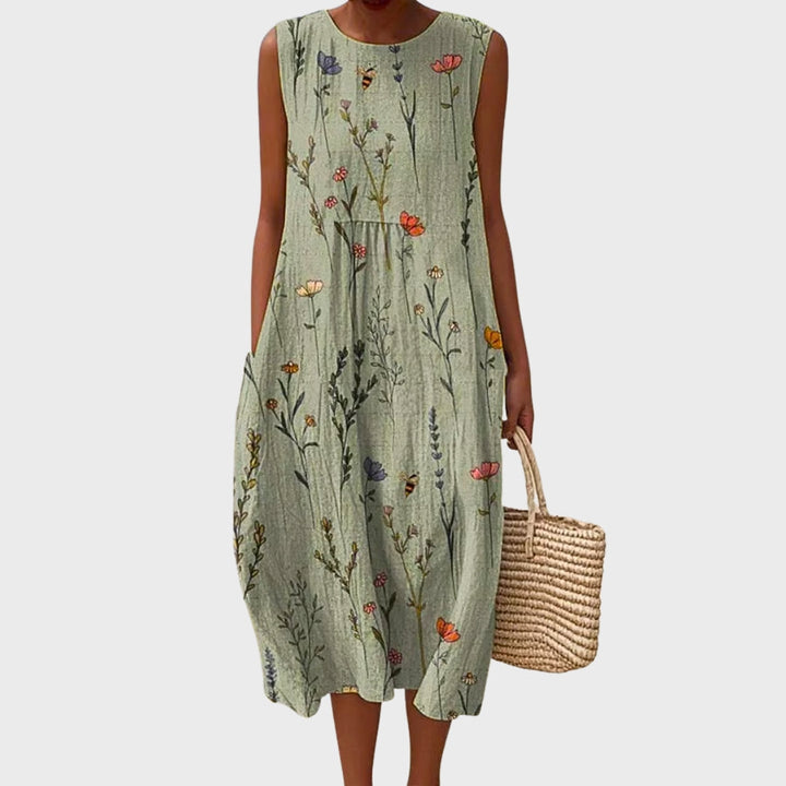 Leah | Abito Floreale in Cotone