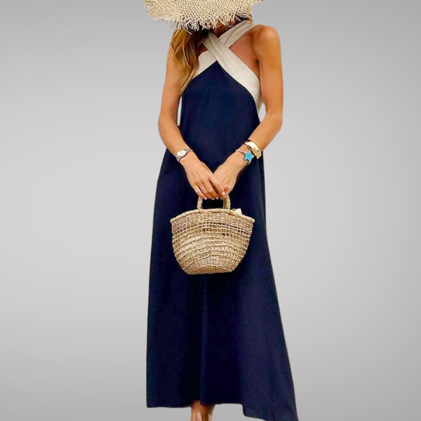 Eliza | Abito Elegante Senza Schiena con Stile Incrociato