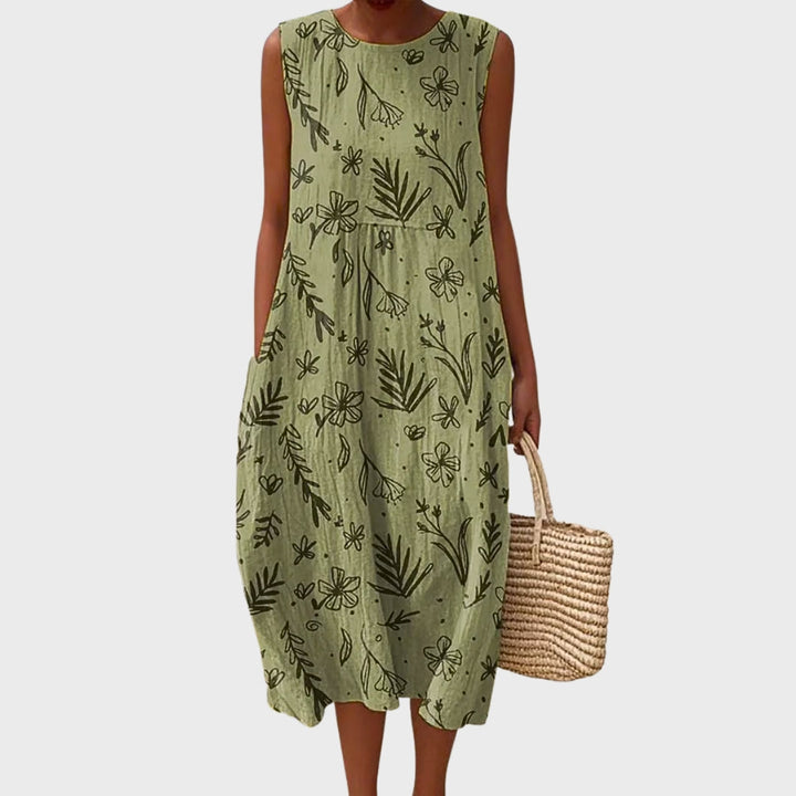 Leah | Abito Floreale in Cotone