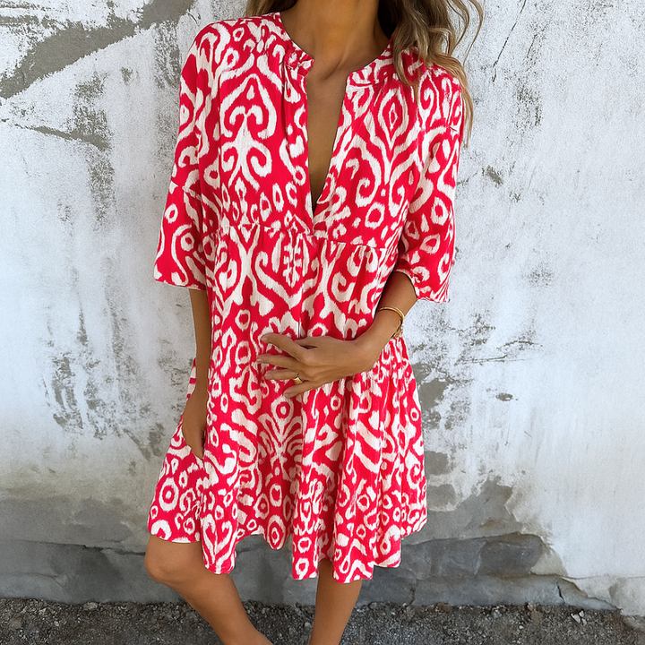 Margriet™ | Abito elegante con scollo a V