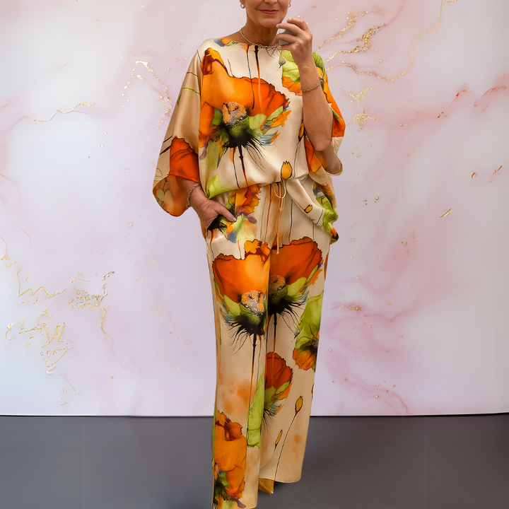 Moniek™ | Set da Donna in Raso a Due Pezzi