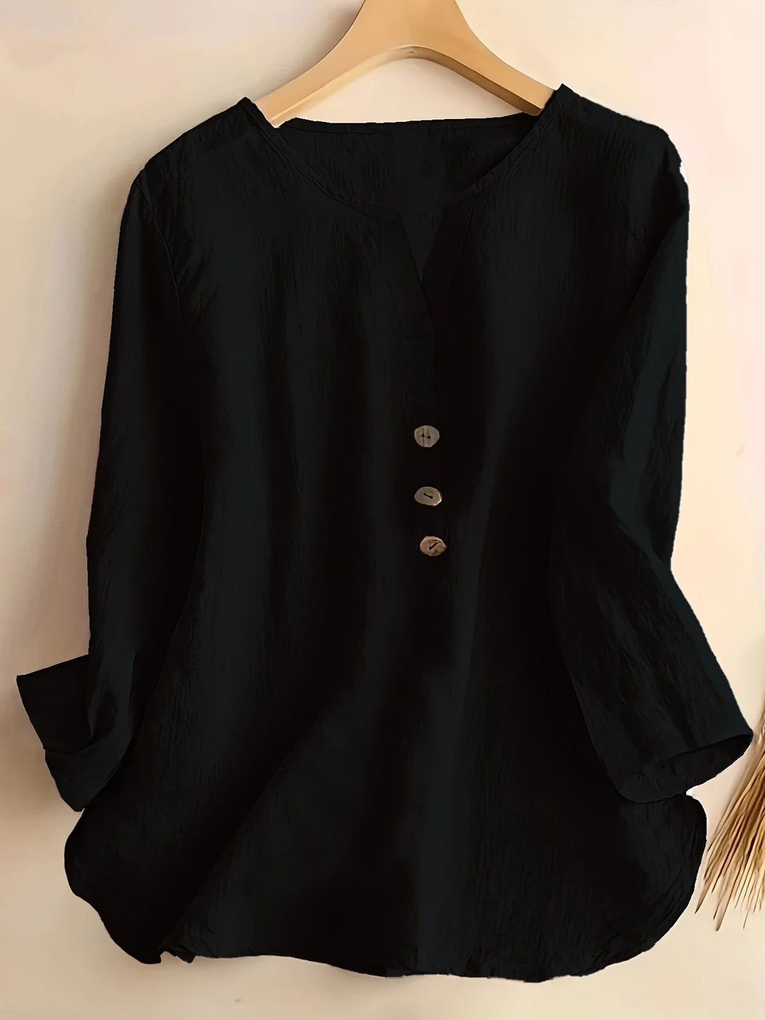 Mykaela – Blusa Casual in Cotone e Lino