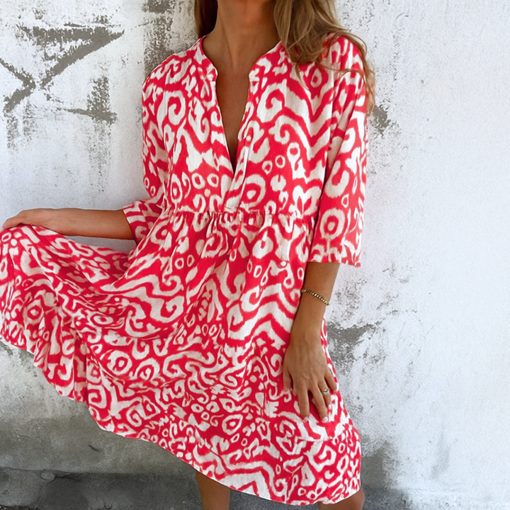 Margriet™ | Abito elegante con scollo a V