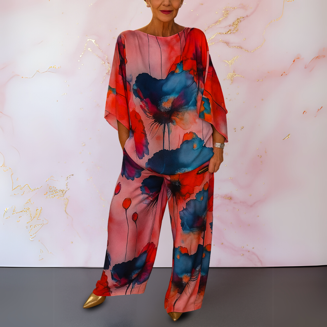 Moniek™ | Set da Donna in Raso a Due Pezzi
